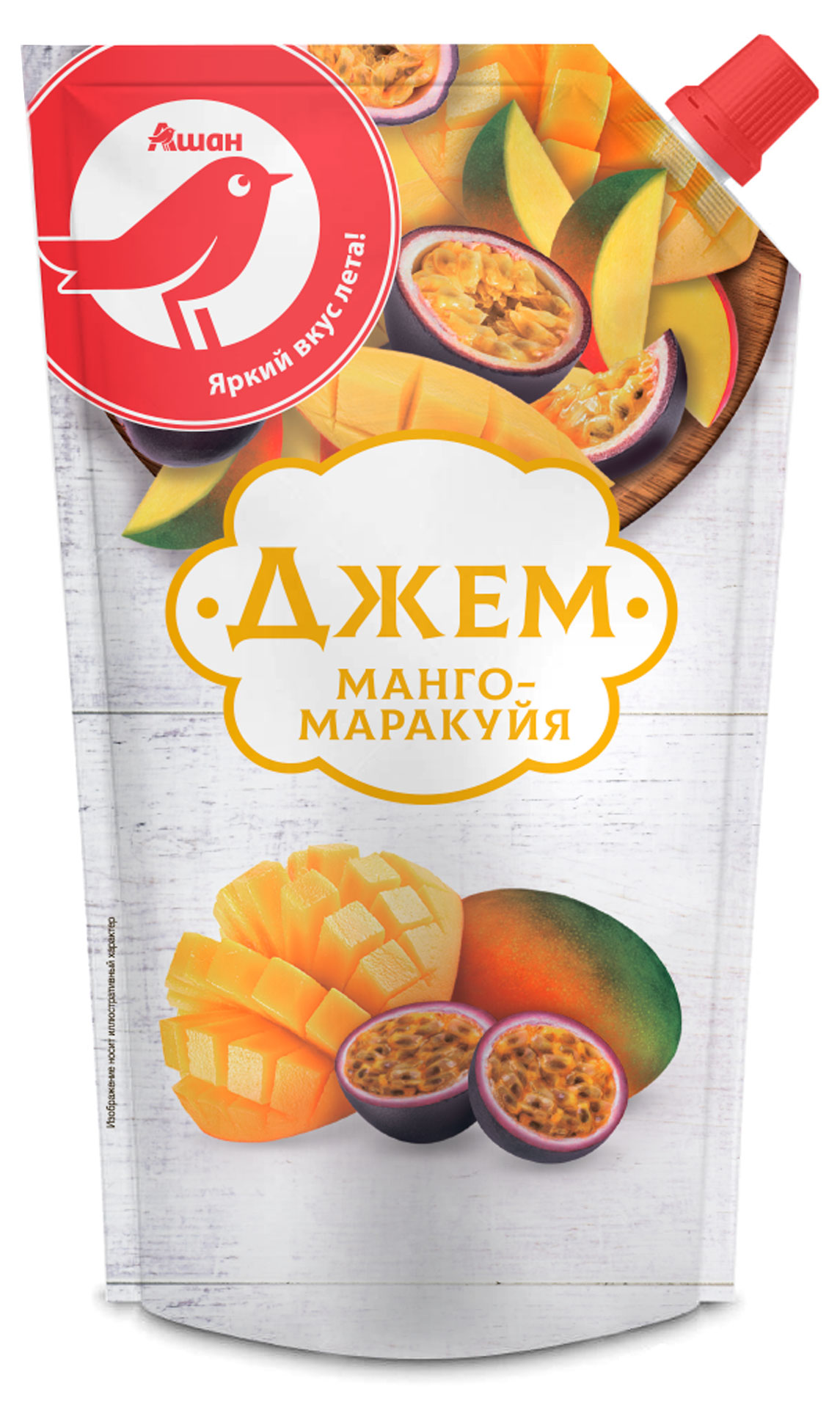 

Джем АШАН Красная птица Манго-маракуйя, 270 г