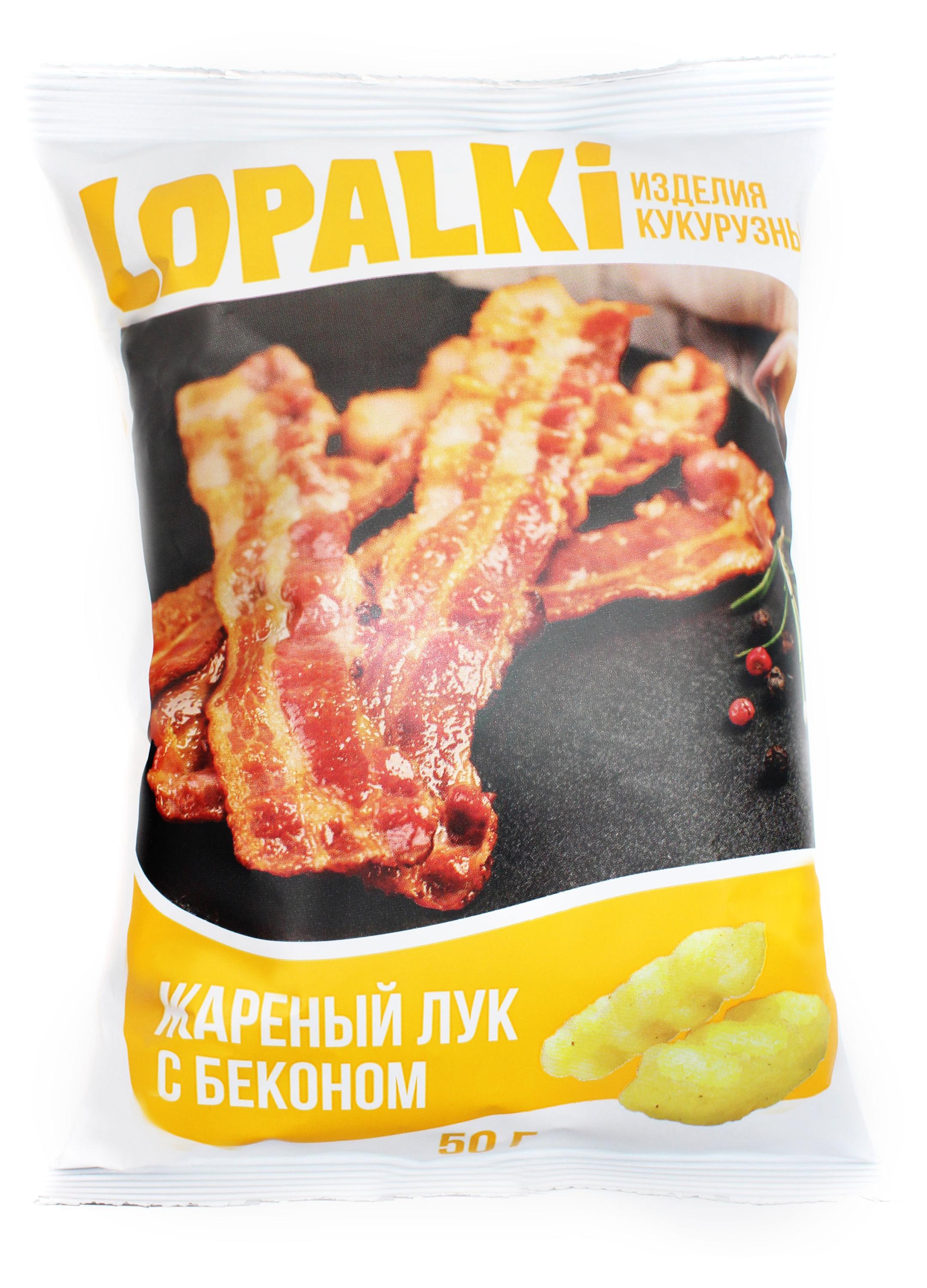 

Кукурузные палочки Берестейский пекарь Lopalki бекон и жареный лук, 50 г