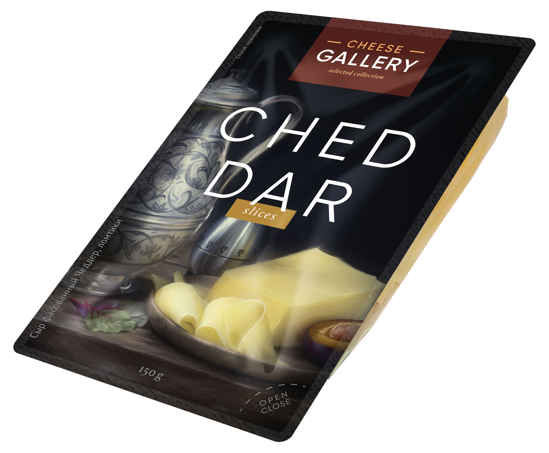 

Сыр твердый Cheese Gallery Чеддер красный 50% БЗМЖ, 150 г