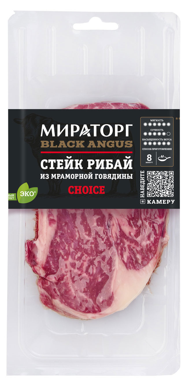 

Стейк Рибай Мираторг говяжий охлажденный, 320 г