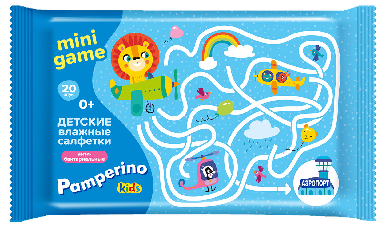 

Влажные салфетки детские Pamperino, 20 шт