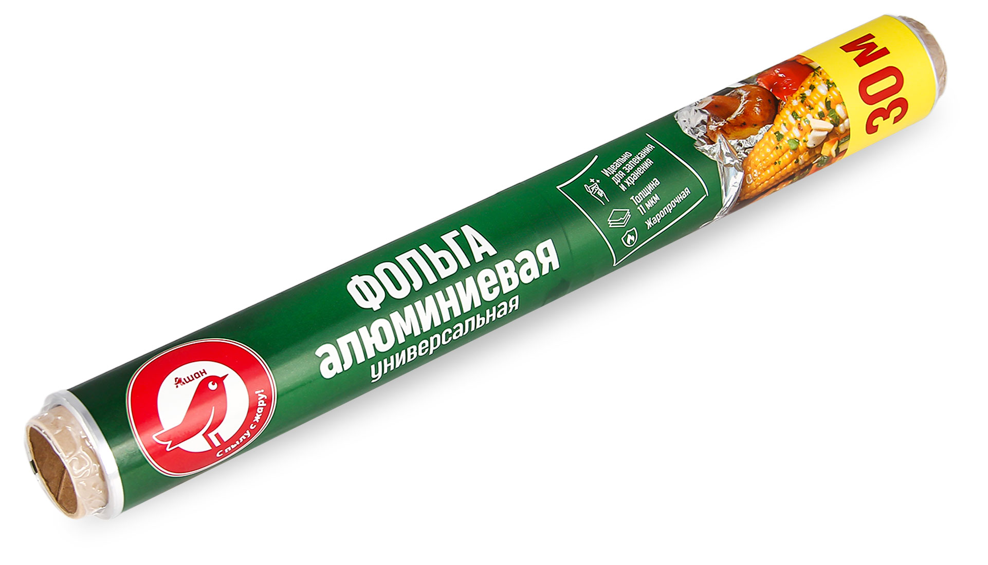 

Фольга АШАН Красная птица Универсальная, 30 м