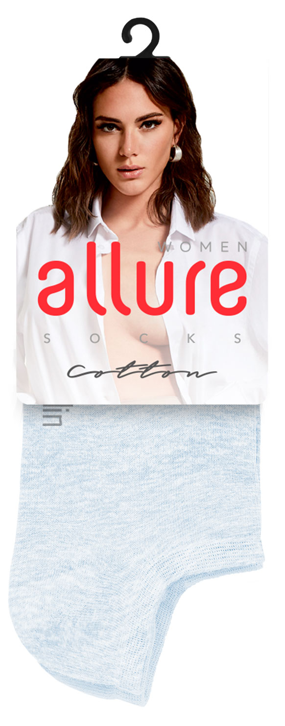 

Носки женские ALLURE голубой, р. 35-37
