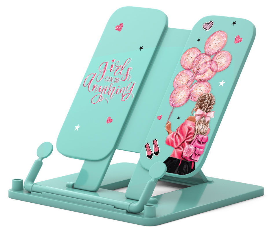 

Подставка для книг ErichKrause Girly Day складная мятная, 1 шт