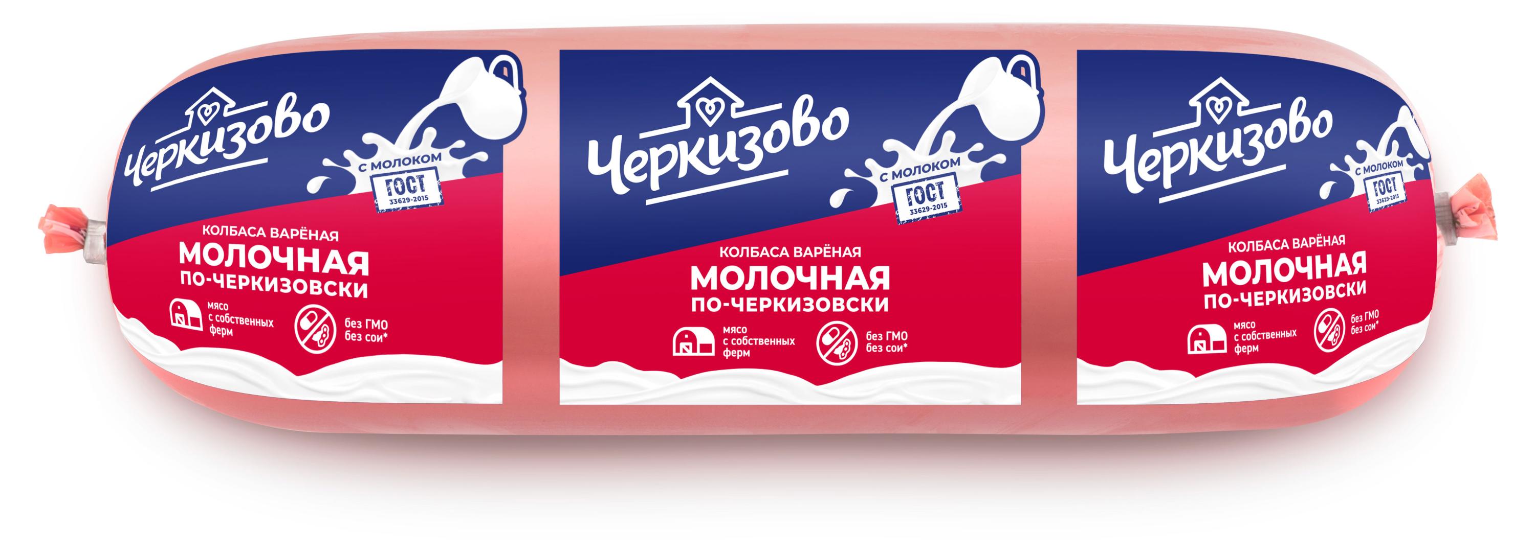 

Колбаса вареная Черкизово Молочная по-Черкизовски (0,2-0,4 кг), 1 упаковка ~ 0,25 кг