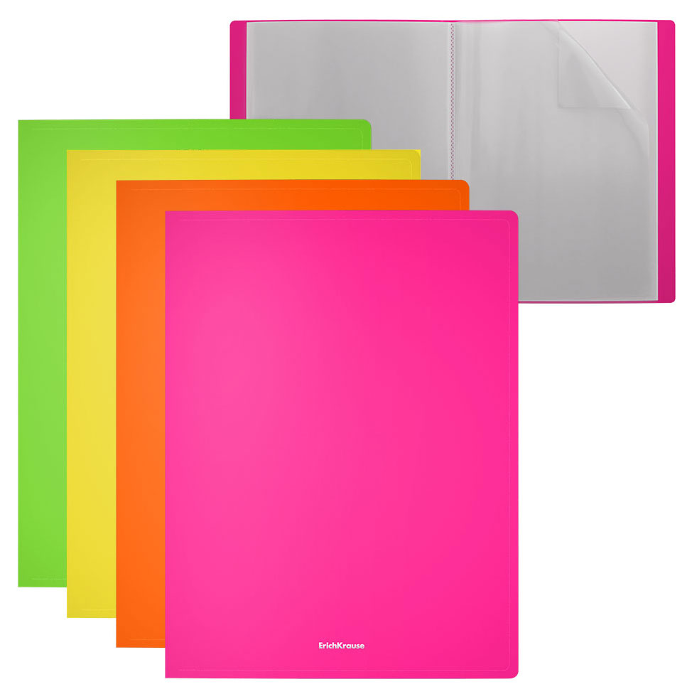 

Папка c файлами ErichKrause Neon А4, 40 л