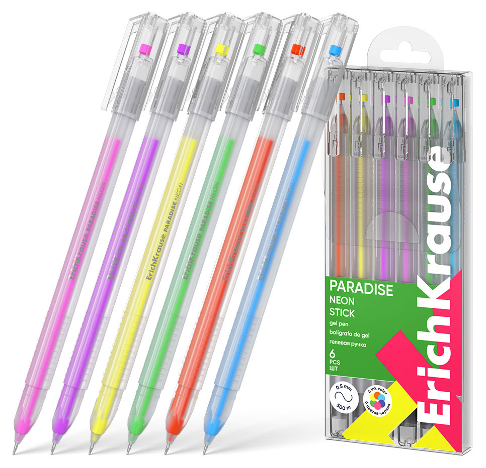 

Линеры ErichKrause Neon, 6 цветов