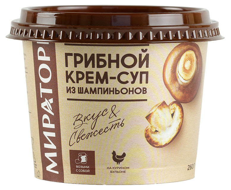 

Крем-суп Мираторг грибной из шампиньонов, 260 г