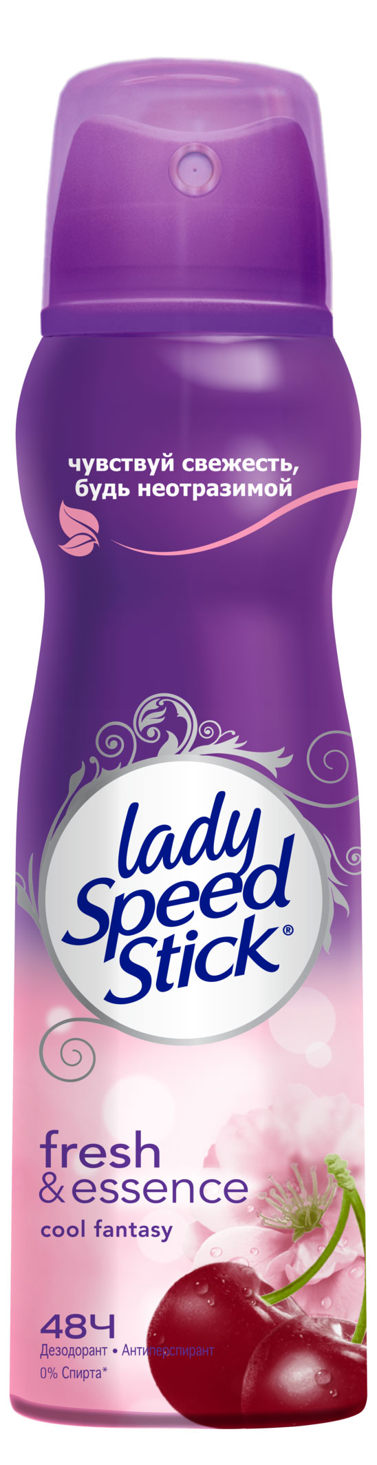

Дезодорант-антиперспирант спрей Lady Speed Stick fresh&essence Cool fantasy Цветок Вишни, 150 мл