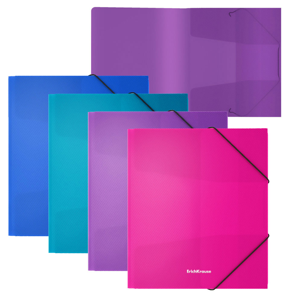 

Папка для тетрадей на резинках ErichKrause Diagonal Vivid, A5+