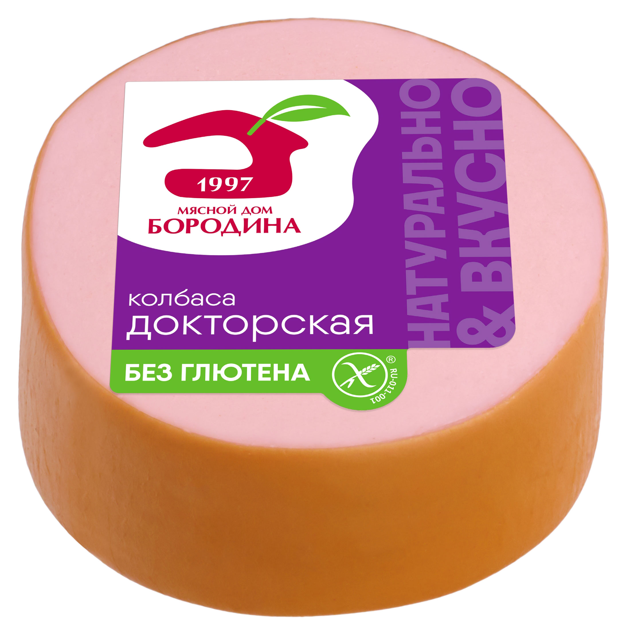 

Колбаса вареная Мясной дом БОРОДИНА Докторская без глютена, 400 г