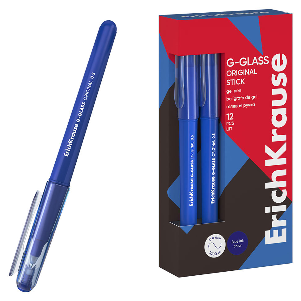 

Ручка гелевая ErichKrause G-Trio синяя