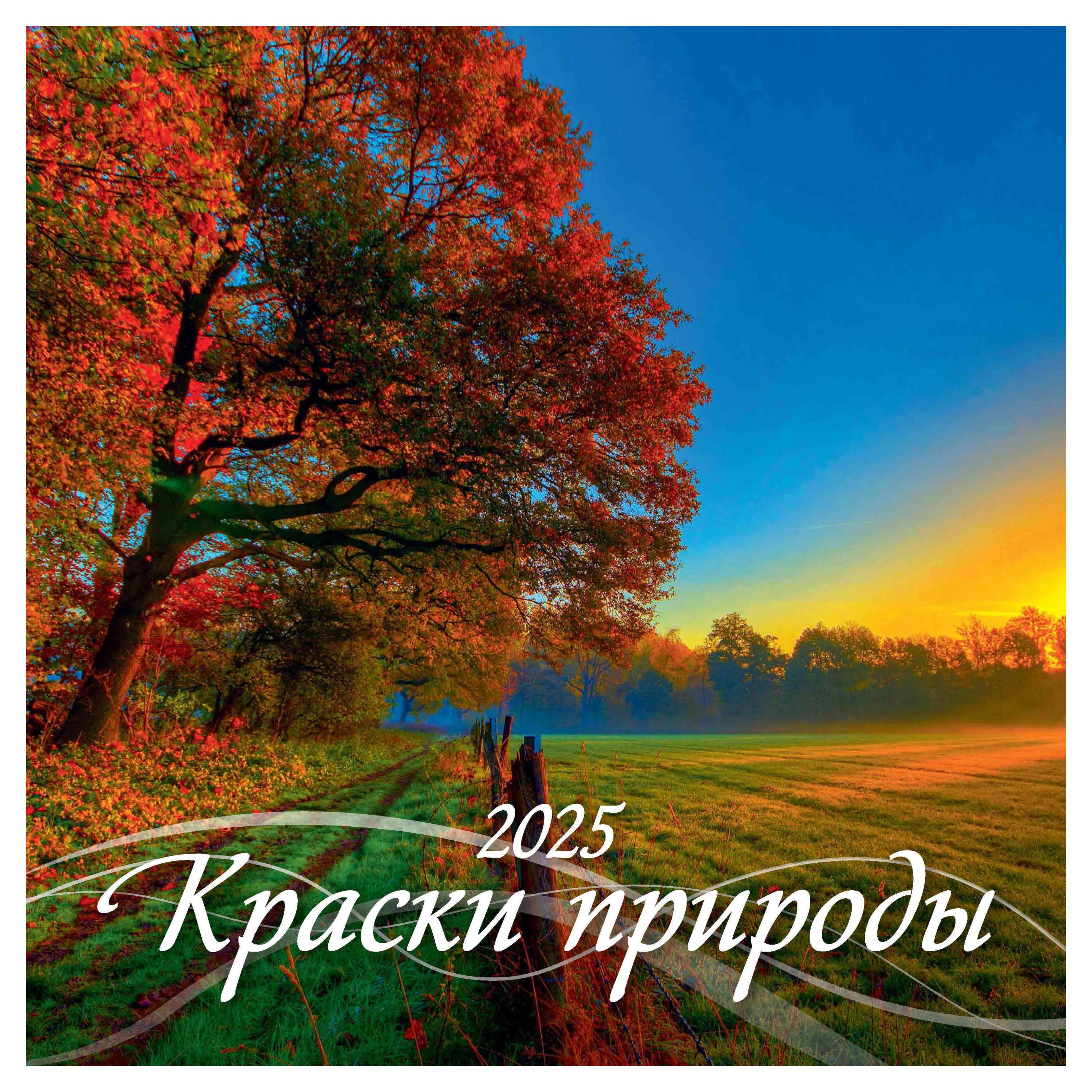 

Календарь настенный перекидной Дитон Краски природы 6-листовой 2025 г, 285х285 мм