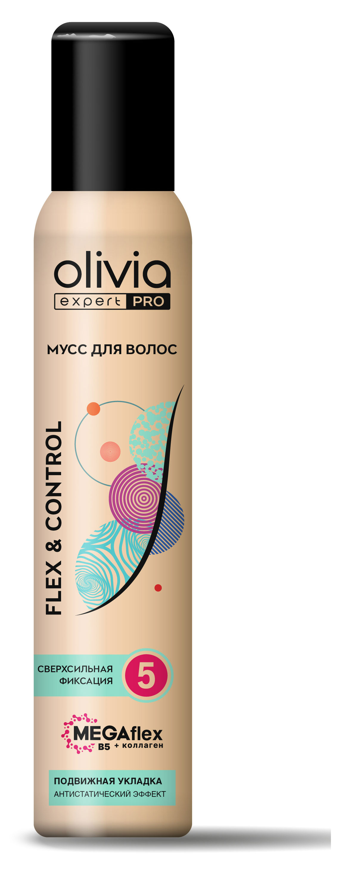 Изображение товара Мусс для волос Olivia flex control, 150 мл - универсальное средство для укладки
