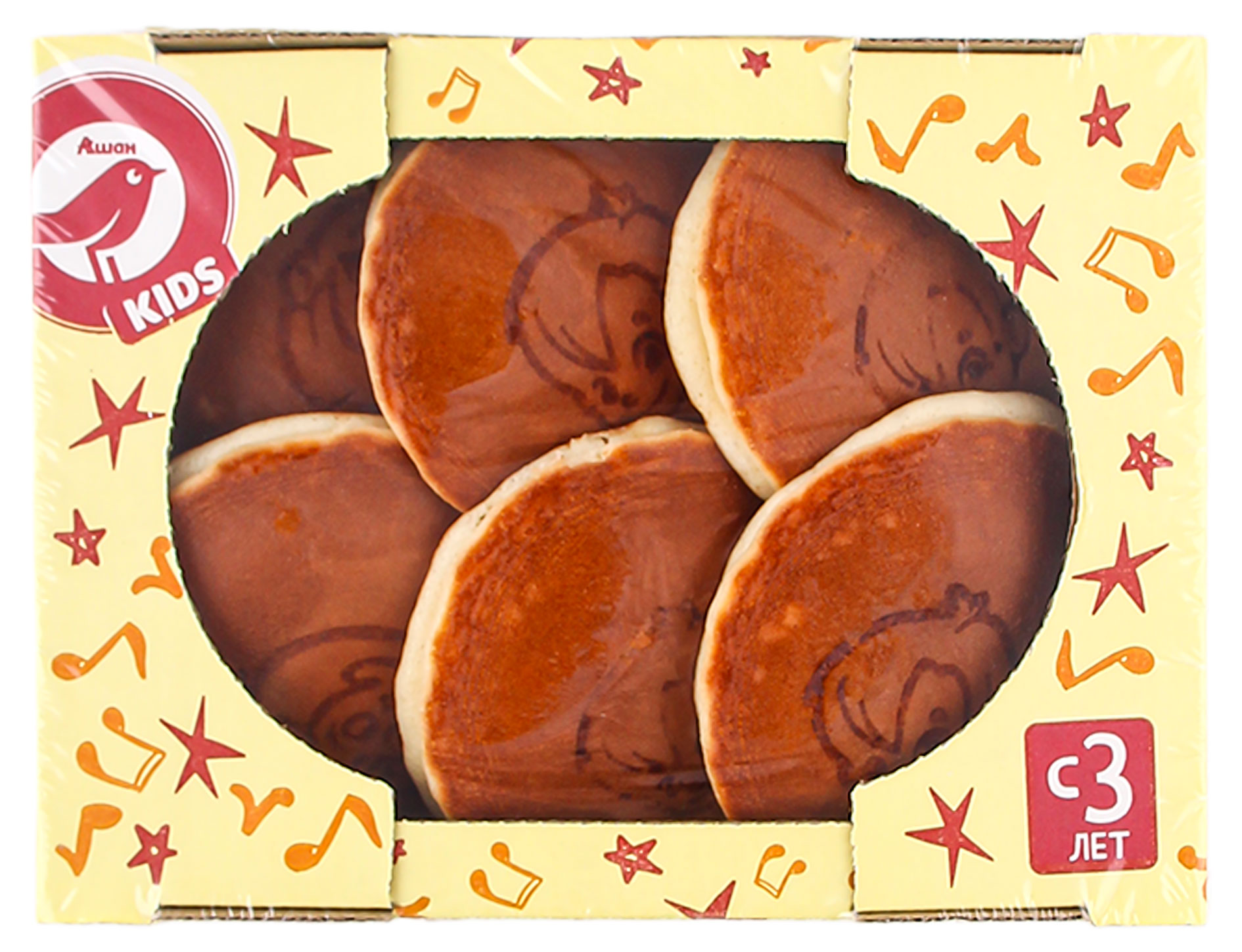 

Печенье бисквитное АШАН Красная птица Kids со вкусом сгущенки, 240 г