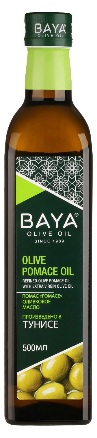 Изображение товара Масло оливковое Baya Pomace Extra Virgin, 0,5 л в стеклянной бутылке