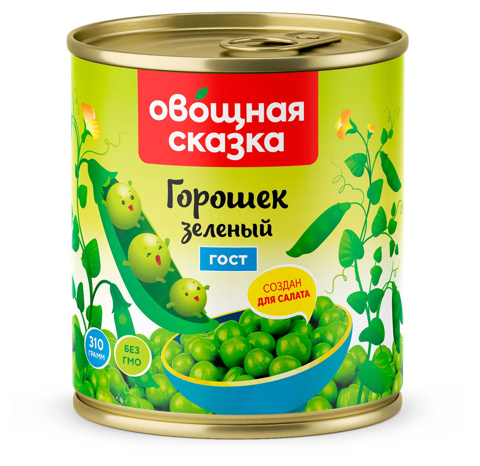 

Горошек зеленый Овощная Сказка, 310 г