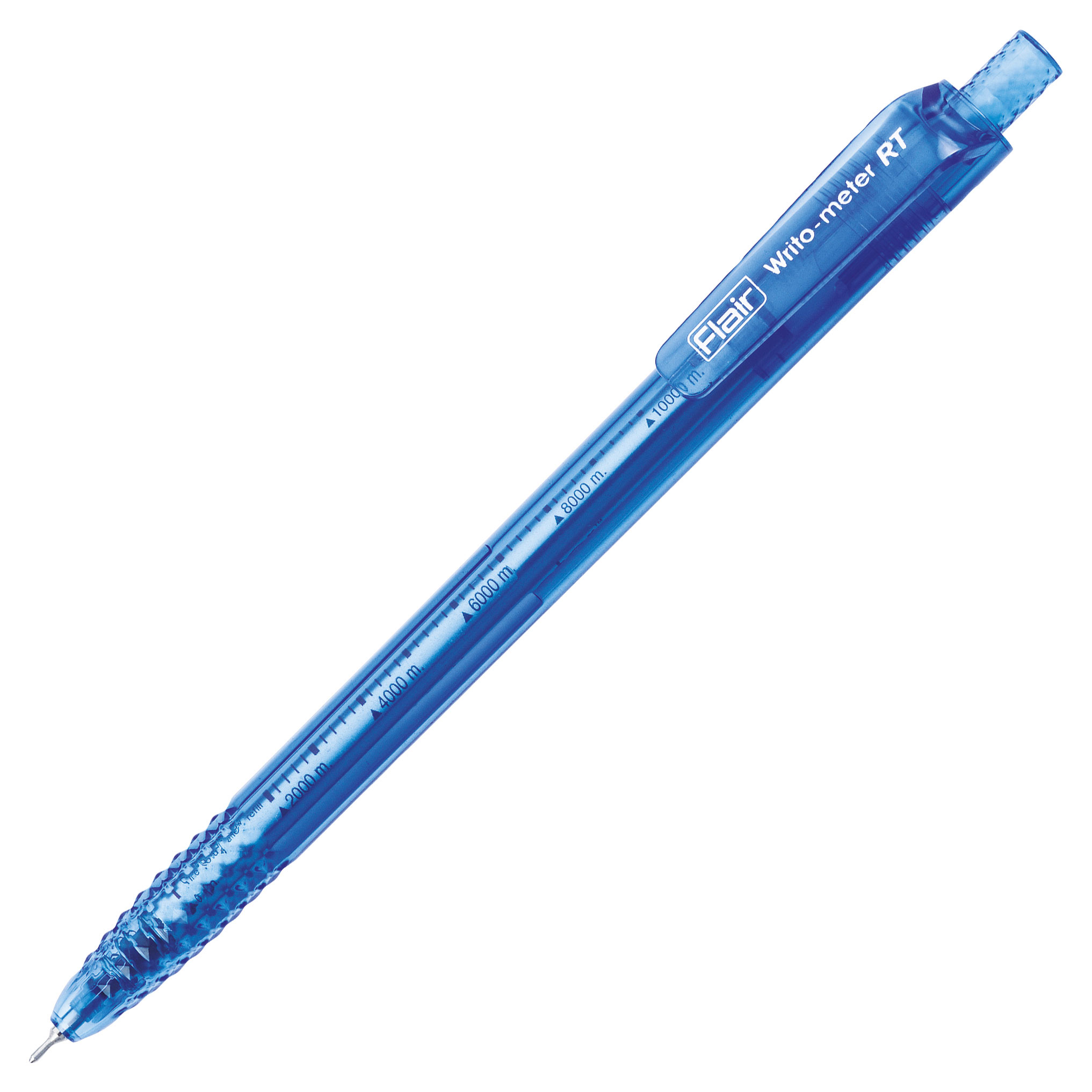 

Ручка шариковая автоматическая Flair Writo-meter RT 0,6 мм, синяя, 1 шт