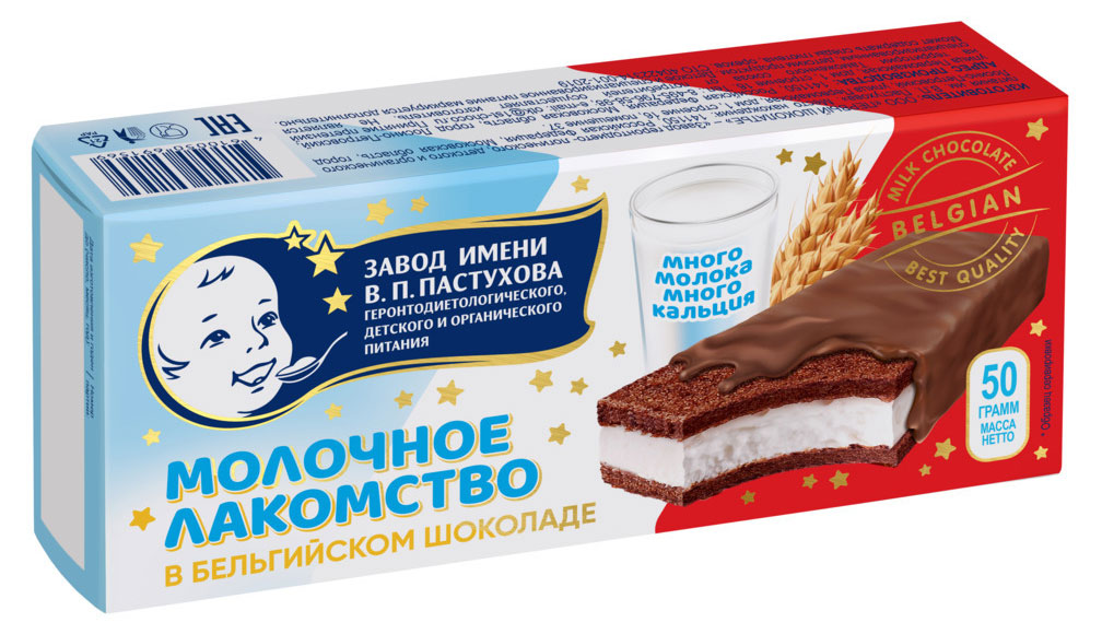 

Молочный ломтик ЗГДиОП им.В.П.Пастухова в молочном шоколаде, 50 г
