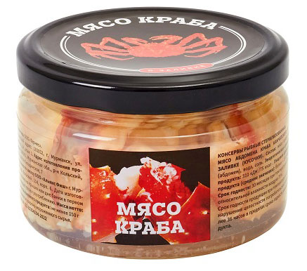 

Мясо краба, 220 г