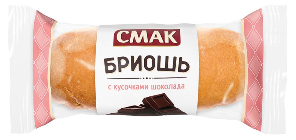 

Бриошь Смак Французские булочки с кусочками шоколада, 30 г