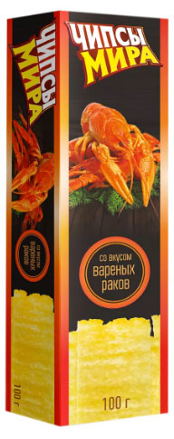 

Чипсы картофельные Белорусские со вкусом вареных раков, 100 г