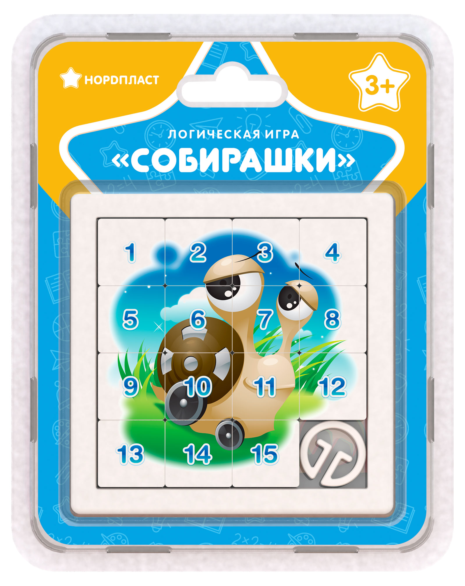 

Игра логическая НОРДПЛАСТ Собирашки Улитка