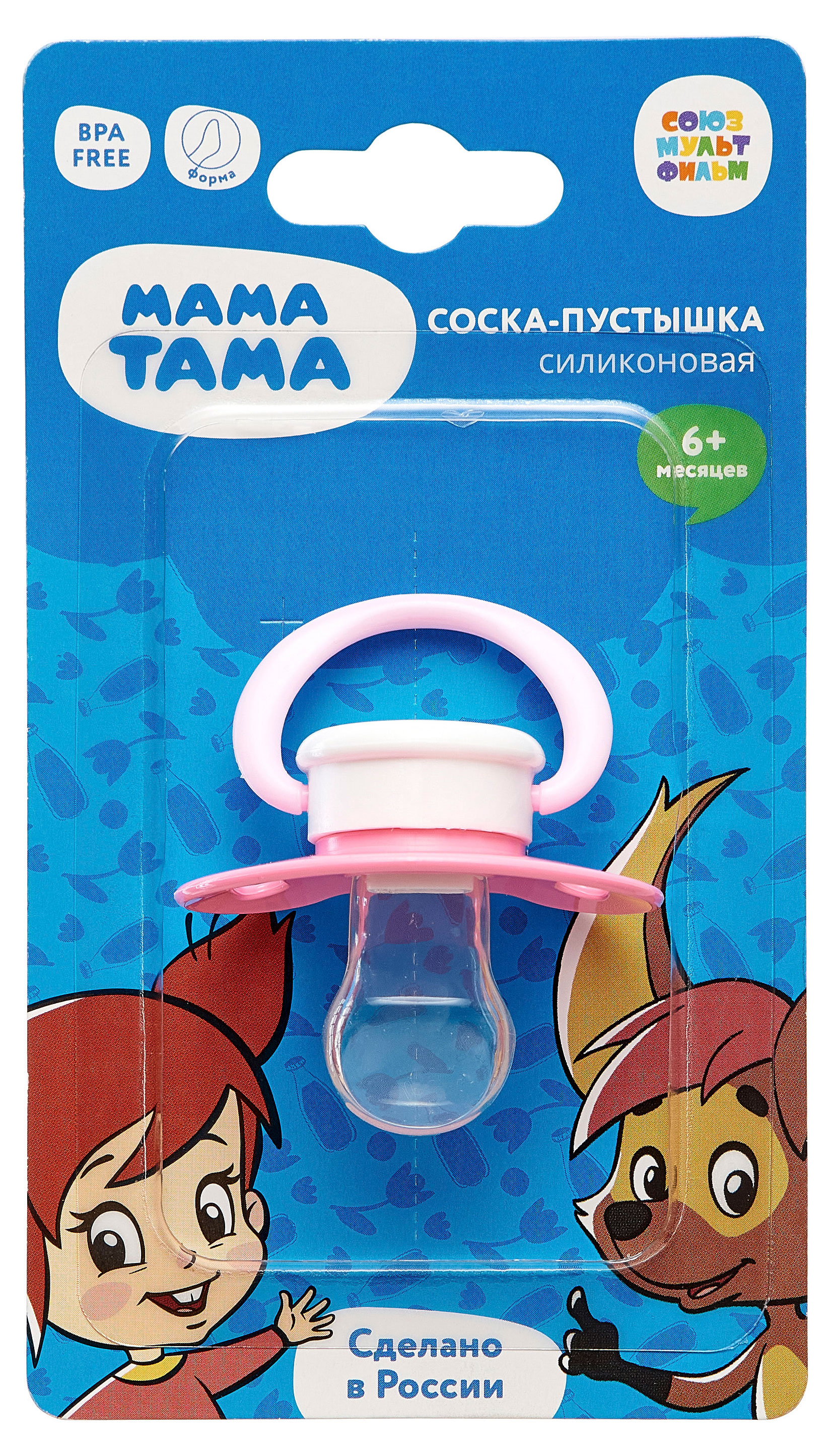 

Соска пустышка Мама Тама силиконовая 6+