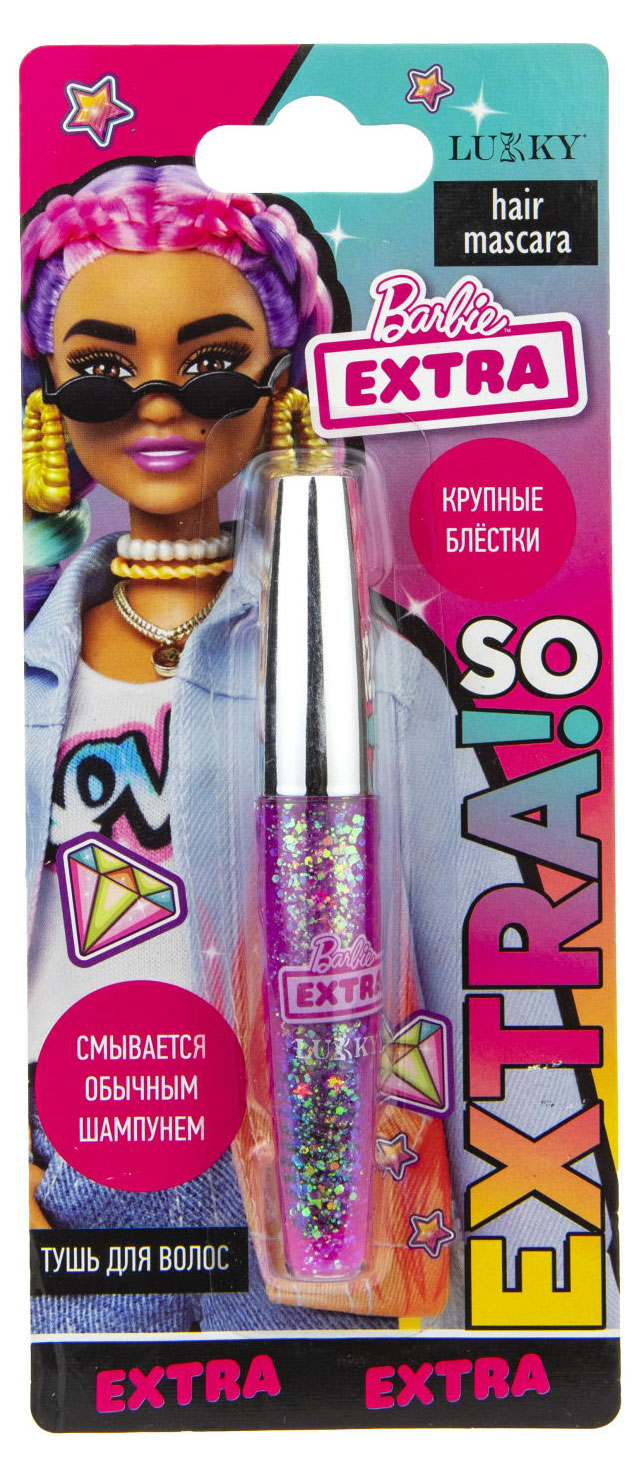 

Тушь для волос Lukky Barbie Extra розовая