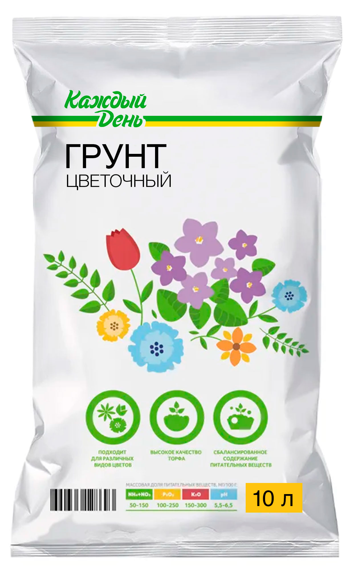 

Грунт цветочный Каждый день, 10 л