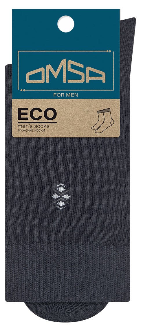 

Носки мужские OMSA for MEN ECO Grigio Scuro, р 39-41