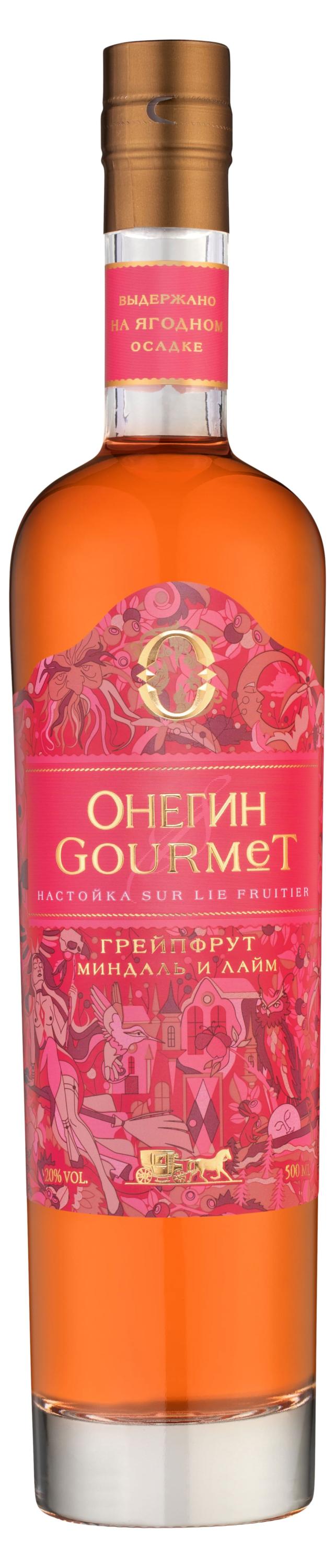 

Настойка Онегин Gourmet грейпфрут миндаль лайм Россия, 0,5 л