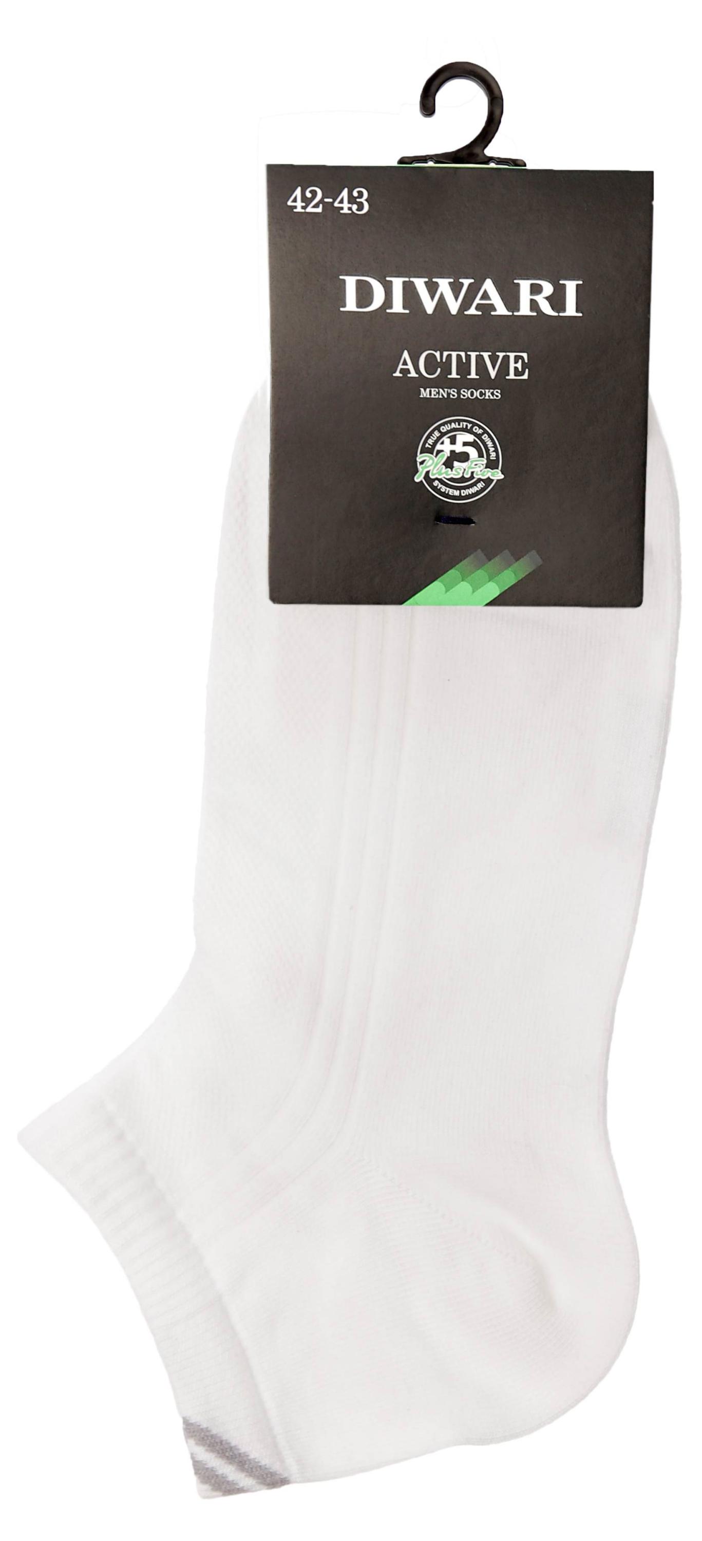 

Носки мужские DIWARI active короткие белые, р.27