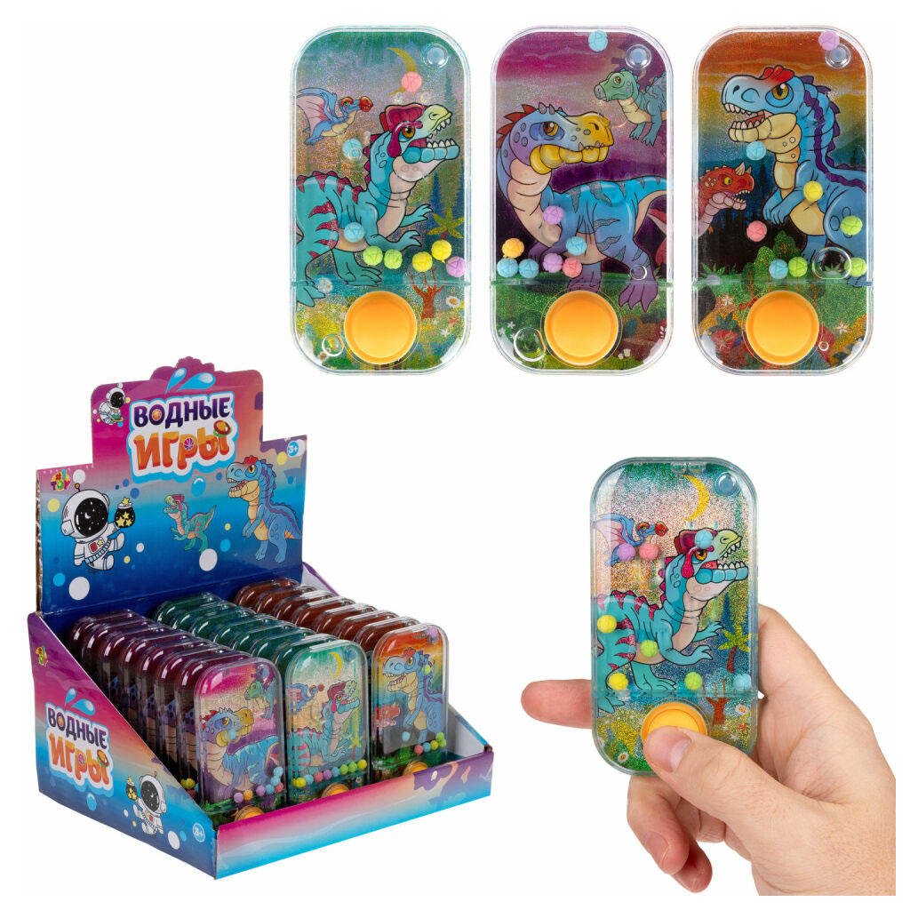 

Игра с водой 1TOY Забрось мячики динозавры в ассортименте