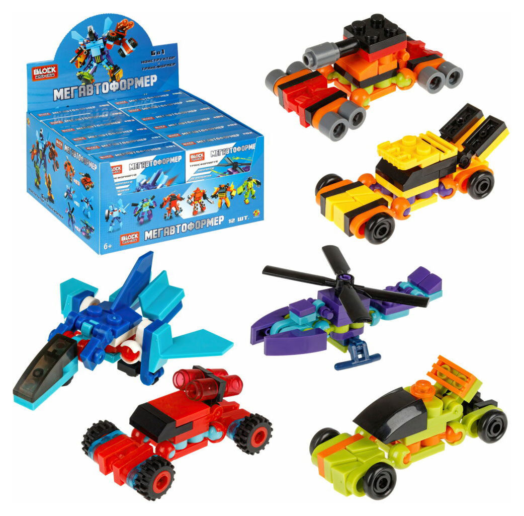 

Конструктор 1TOY Blockformers Мегавтоформер, 1 шт в ассортименте