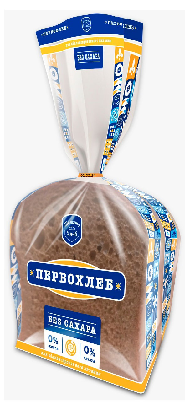 

Хлеб Щелковохлеб Первохлеб без сахара нарезка, 310 г