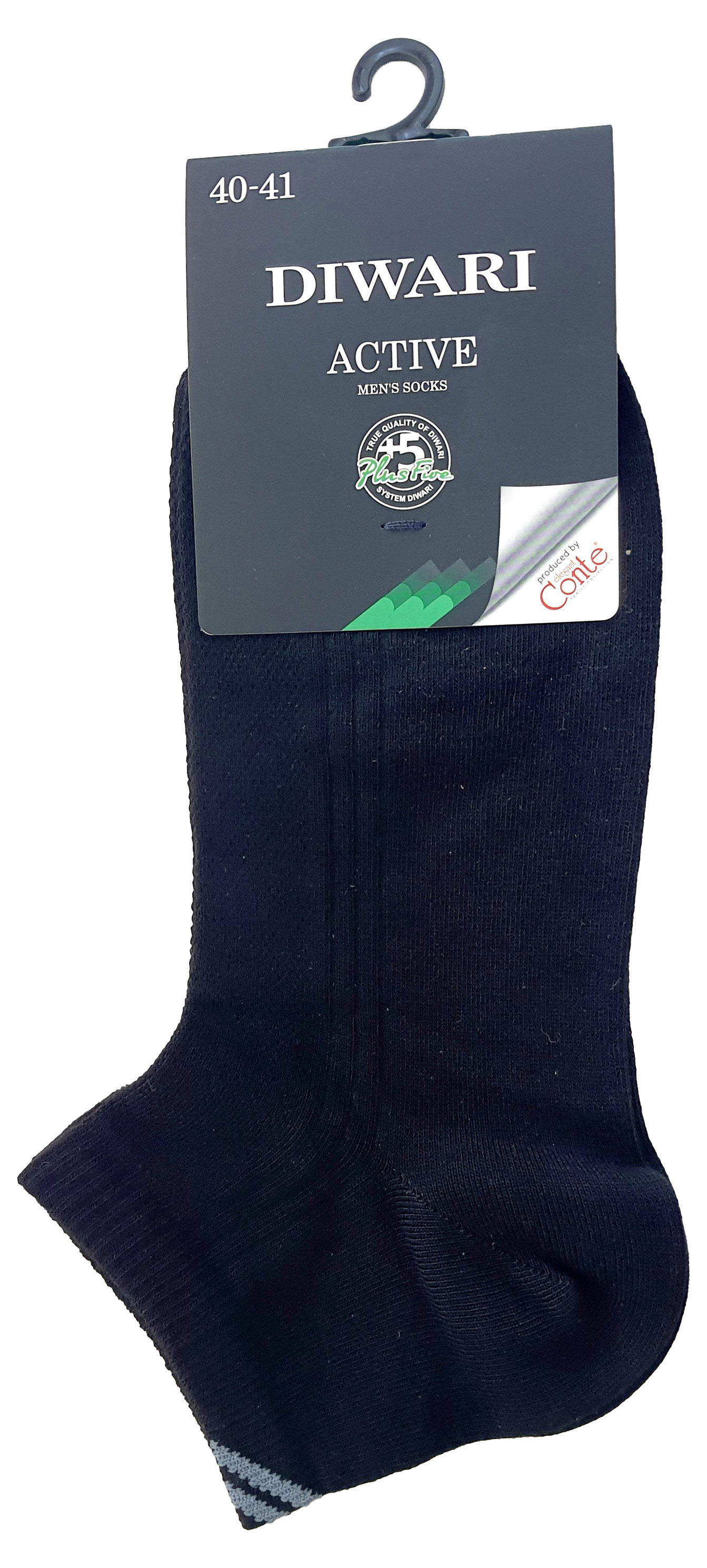 

Носки мужские DIWARI active короткие черные, р.25