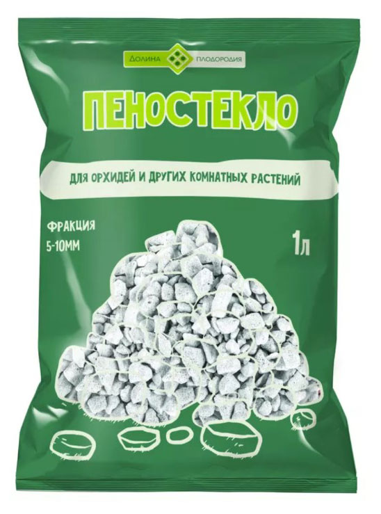 

Дренажа для горшечных растений Пеностекло фракция 5-10 мм, 1 л
