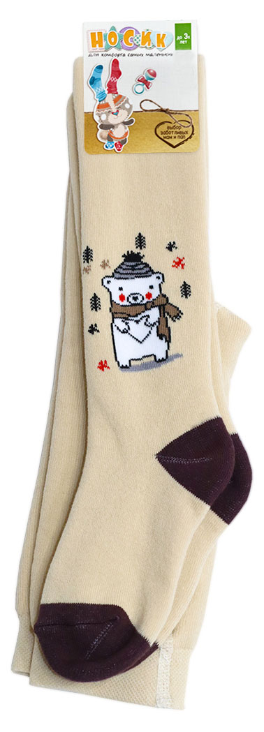 

Колготки детские Носик Медвежонок для девочки махровые, р 74-80