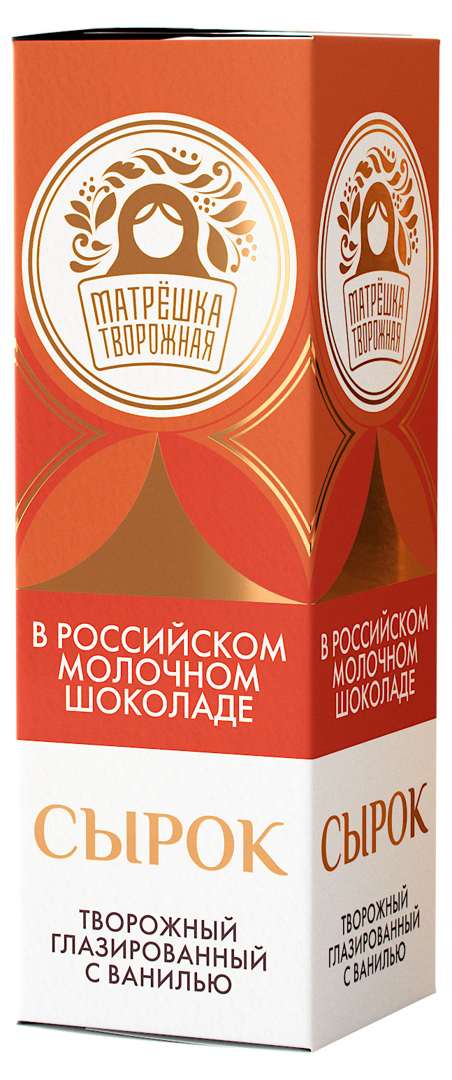 

Сырок глазированный Матрёшка Творожная ванильный 20% БЗМЖ, 30 г