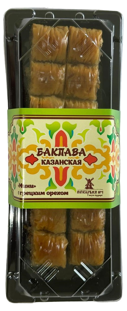 

Баклава Пекарня 1 Казанская мини с грецким орехом, 210 г