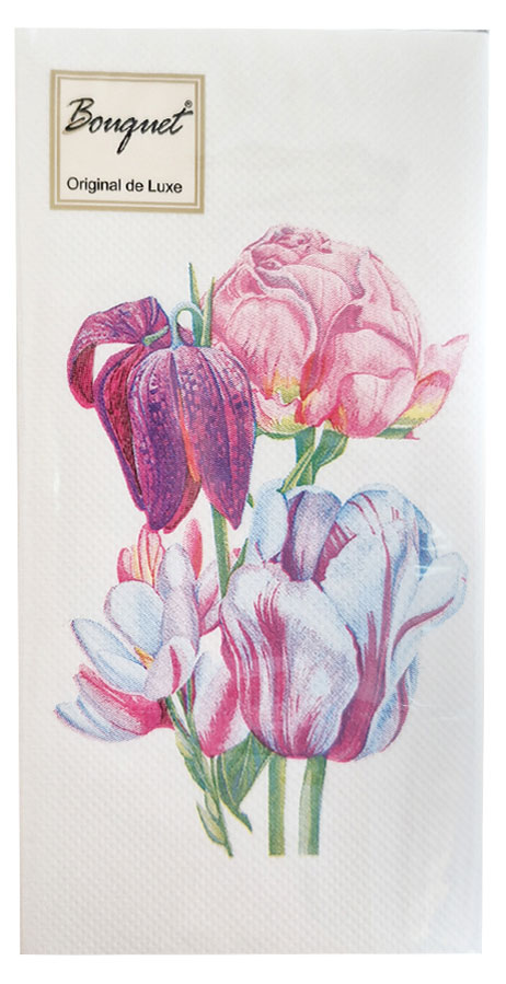 

Салфетки бумажные Bouquet Букет 2 слоя, 33х33 см, 20 л