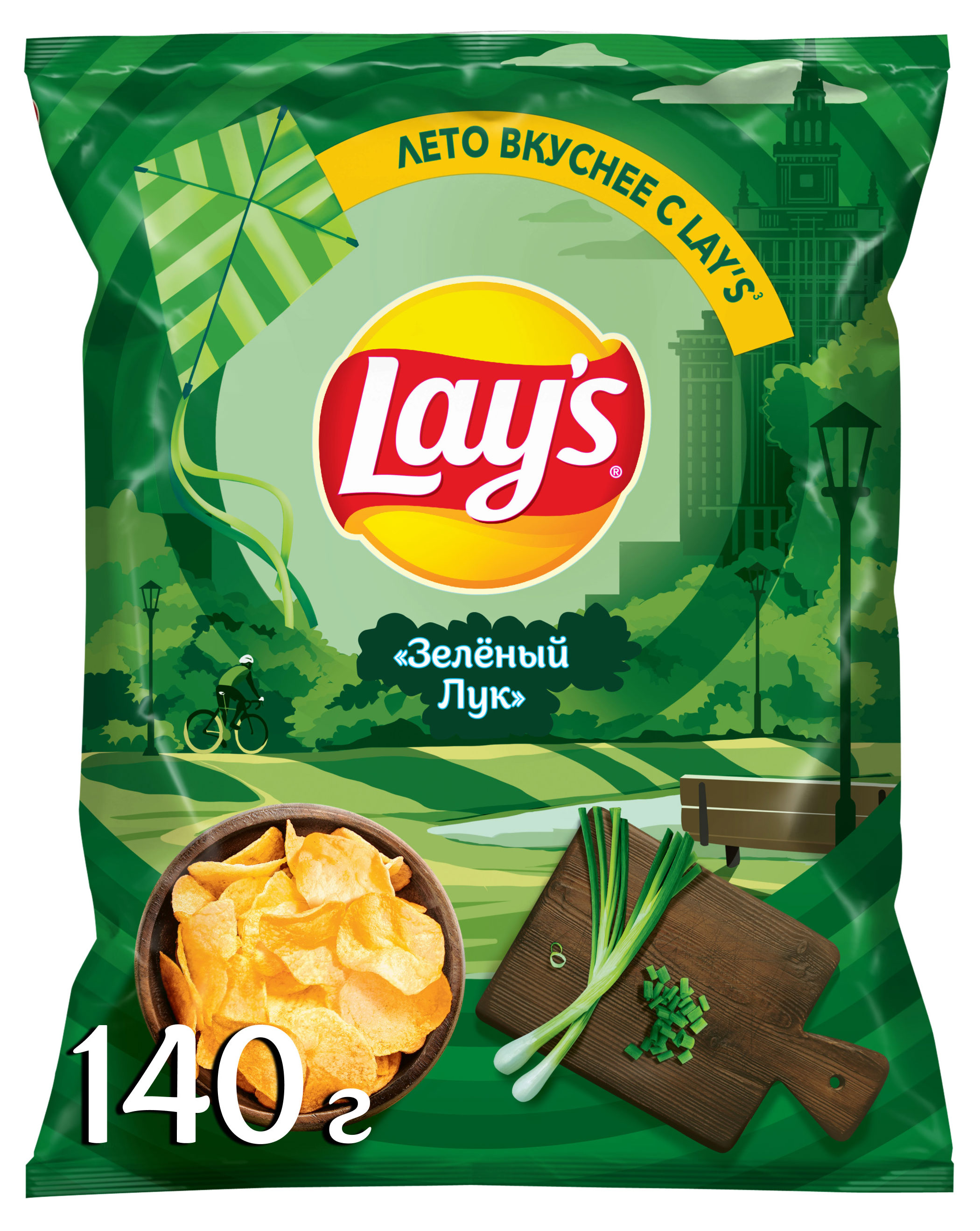 

Чипсы картофельные Lay's со вкусом зеленого лука, 140 г