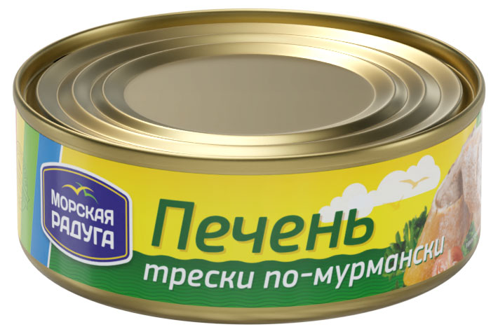 

Печень тресковых видов рыб Морская Радуга по-мурмански, 240 г