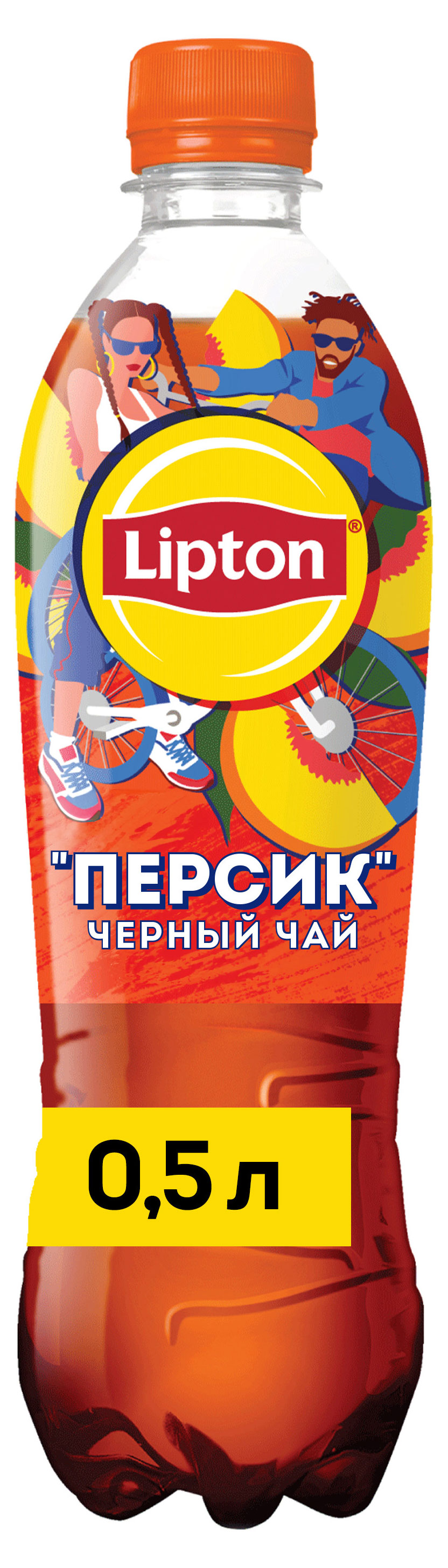 Изображение товара Чай холодный Lipton черный с персиком, 500 мл