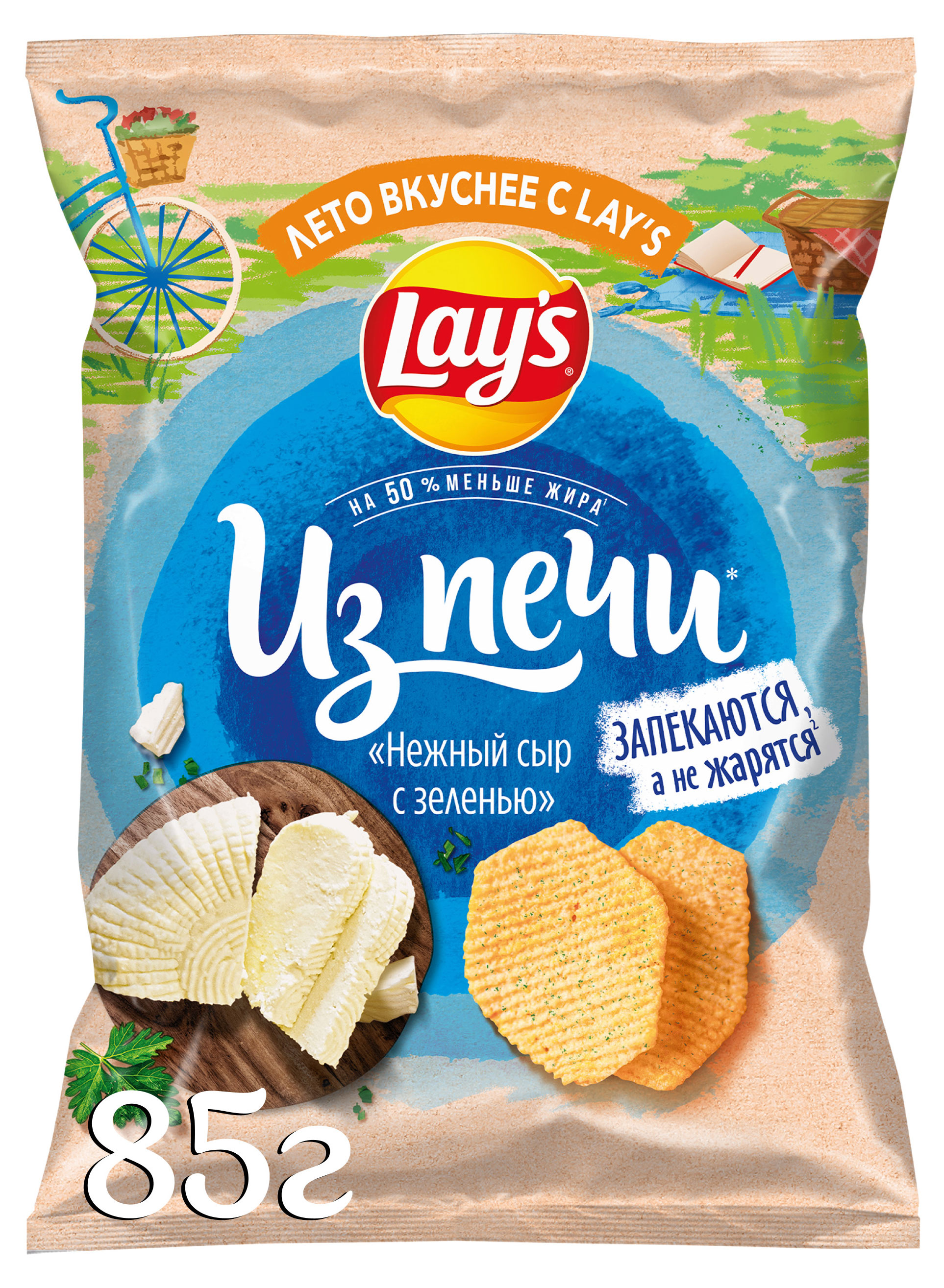 

Чипсы картофельные Lay's из печи Нежный сыр и зелень, 85 г