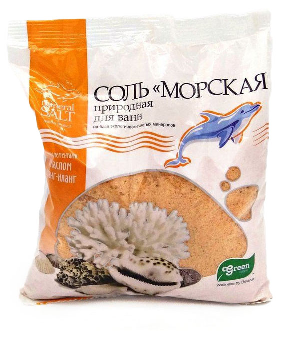 

Соль морская для ванн Гринпром с экстрактом иланг-иланга, 1 кг