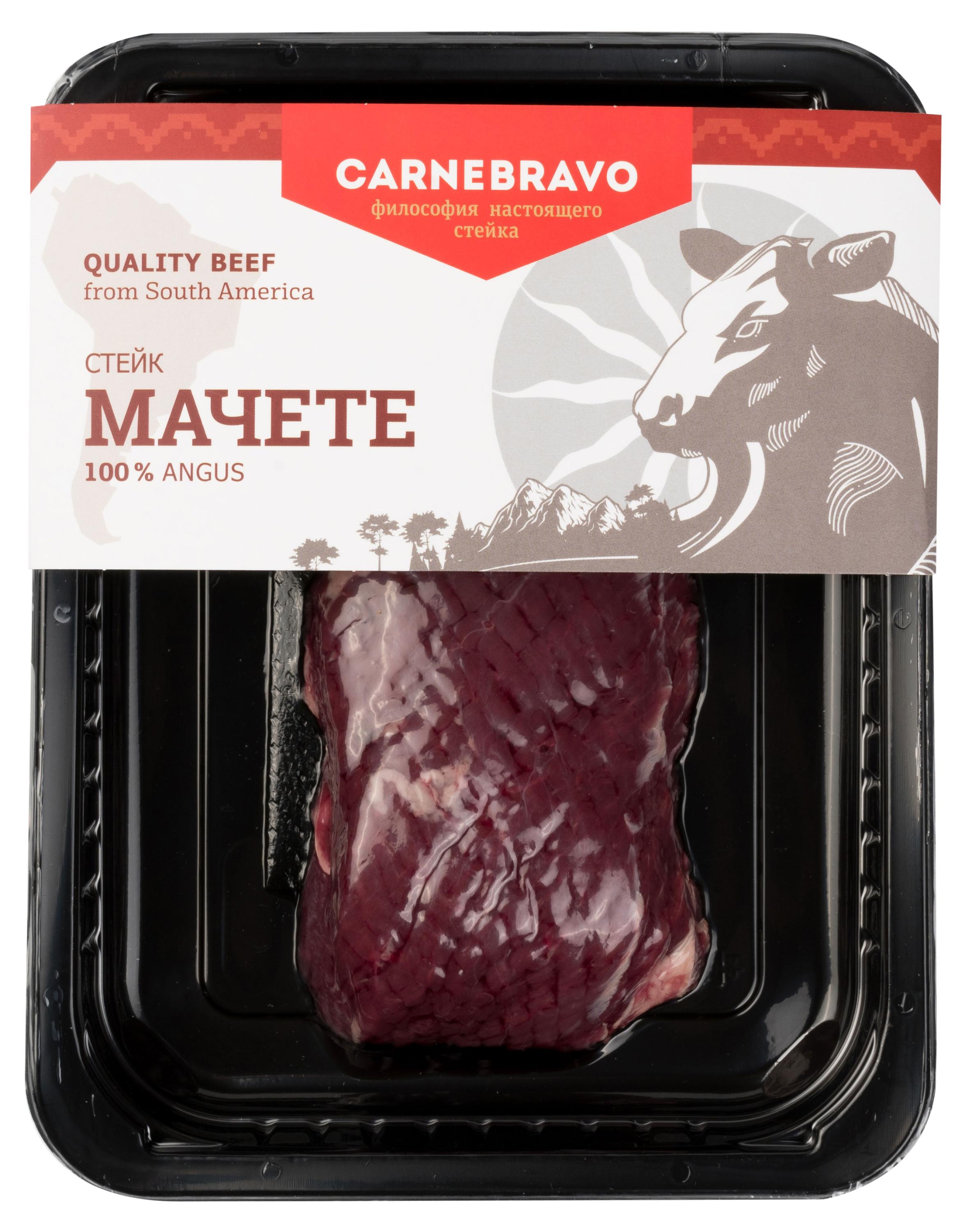 

Стейк говяжий Carnebravo Мачете Парагвай охлажденный, 200 г
