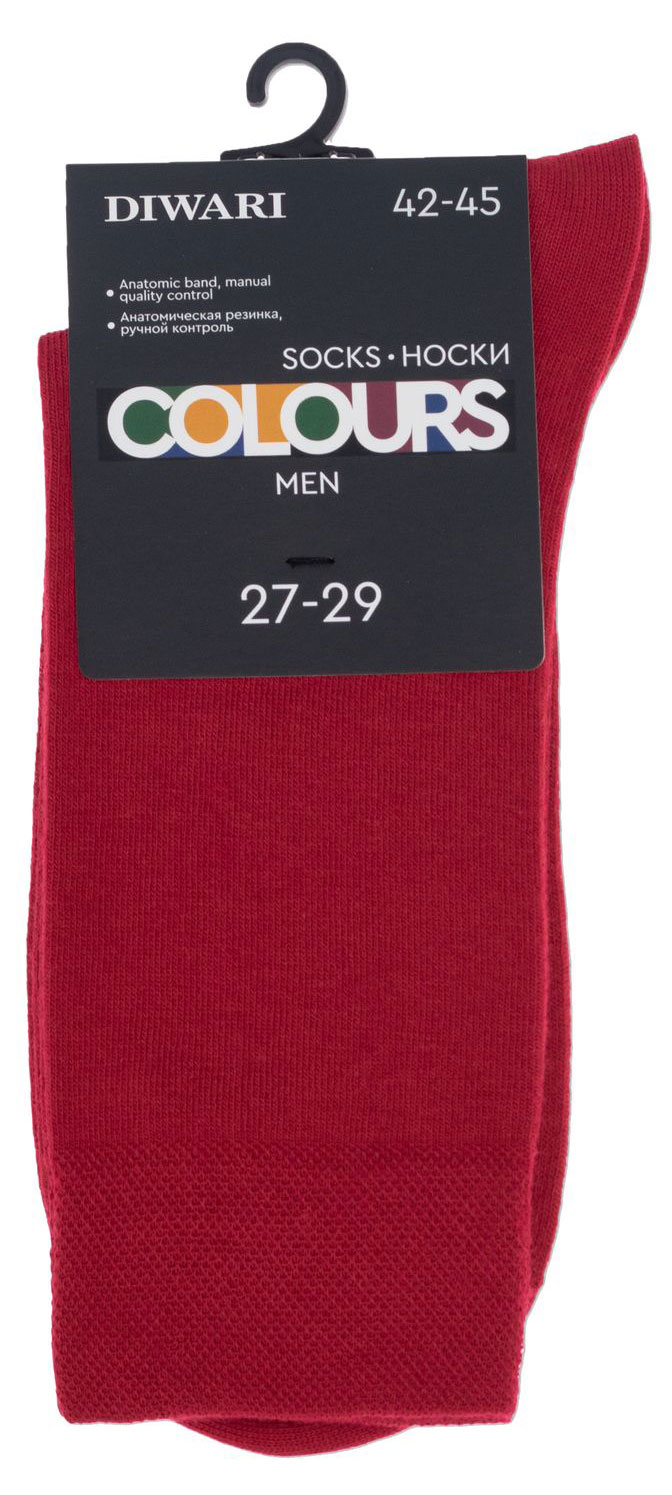 

Носки мужские DIWARI Colours вишневые, р 27-29