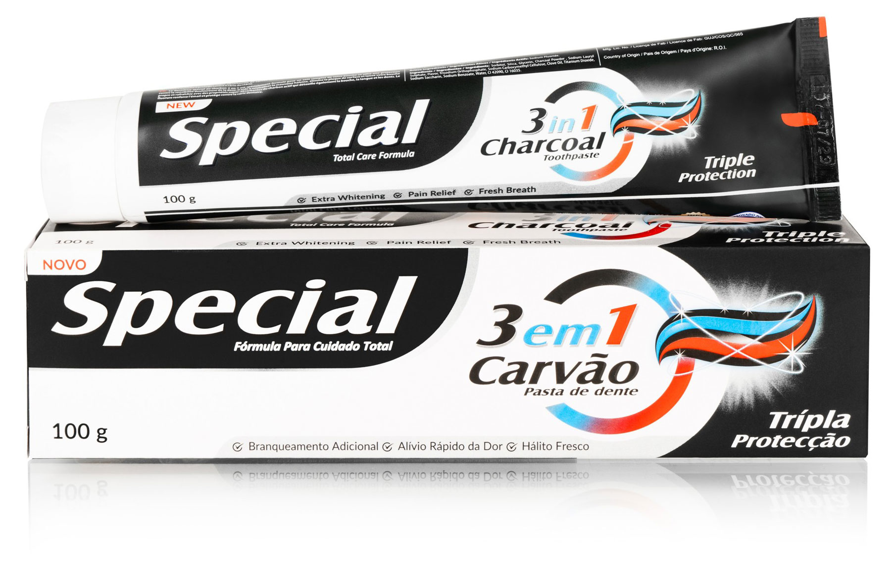 

Зубная паста Special Charcoal 3 в 1 с углем, 100 г